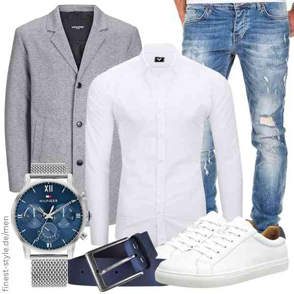 Top herren-Outfit im Finest-Trend-Style für ein selbstbewusstes Modegefühl mit tollen Produkten von JACK & JONES,Kayhan,Amaci&Sons,Tommy Hilfiger,Mytem-Gear,Hush Puppies