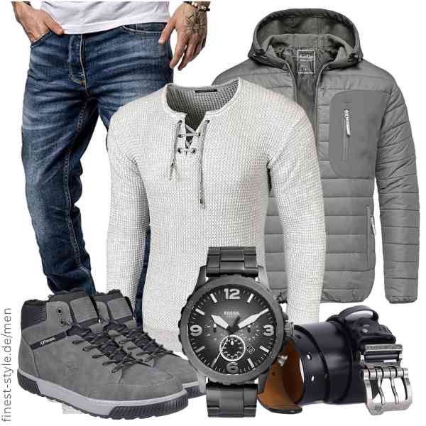 Top herren-Outfit im Finest-Trend-Style für ein selbstbewusstes Modegefühl mit tollen Produkten von Amaci&Sons,Baxboy,Amaci&Sons,Fossil,BISON DENIM,Rieker