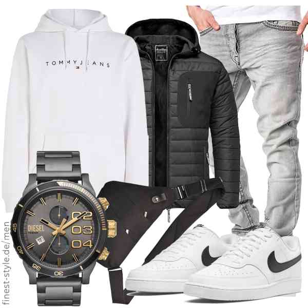 Top herren-Outfit im Finest-Trend-Style für ein selbstbewusstes Modegefühl mit tollen Produkten von Amaci&Sons,Tommy Jeans,Amaci&Sons,Diesel,OSOCE,Nike