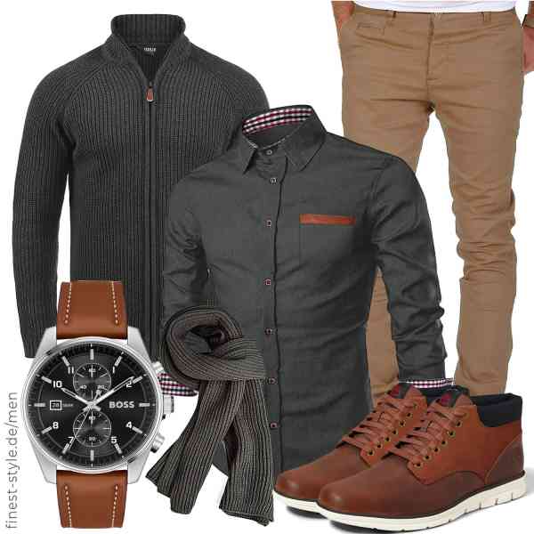 Top herren-Outfit im Finest-Trend-Style für ein selbstbewusstes Modegefühl mit tollen Produkten von Solid,COOFANDY,Amaci&Sons,BOSS,VICSPORT,Timberland