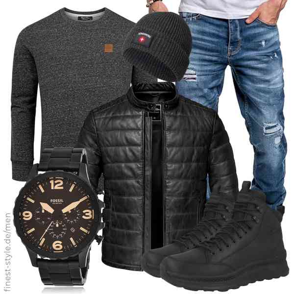 Top herren-Outfit im Finest-Trend-Style für ein selbstbewusstes Modegefühl mit tollen Produkten von Amaci&Sons,Amaci&Sons,Amaci&Sons,Fossil,Höhenhorn,Geox