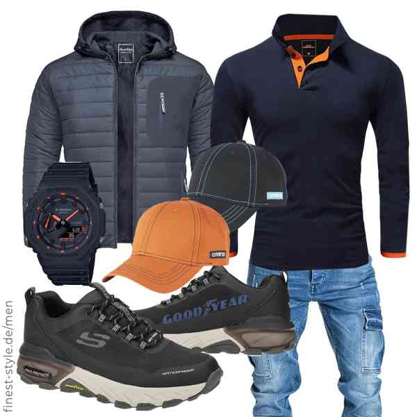 Top herren-Outfit im Finest-Trend-Style für ein selbstbewusstes Modegefühl mit tollen Produkten von Amaci&Sons,Amaci&Sons,Amaci&Sons,Casio,riverso,Skechers