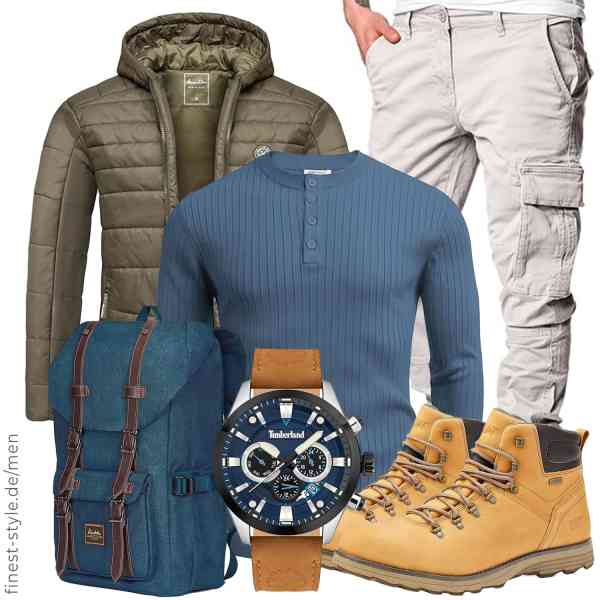 Top herren-Outfit im Finest-Trend-Style für ein selbstbewusstes Modegefühl mit tollen Produkten von Amaci&Sons,COOFANDY,REPUBLIX,Timberland,KAUKKO,CAT