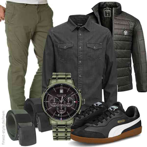 Top herren-Outfit im Finest-Trend-Style für ein selbstbewusstes Modegefühl mit tollen Produkten von Amaci&Sons,JACK & JONES,Amaci&Sons,Tommy Hilfiger,Chalier,PUMA