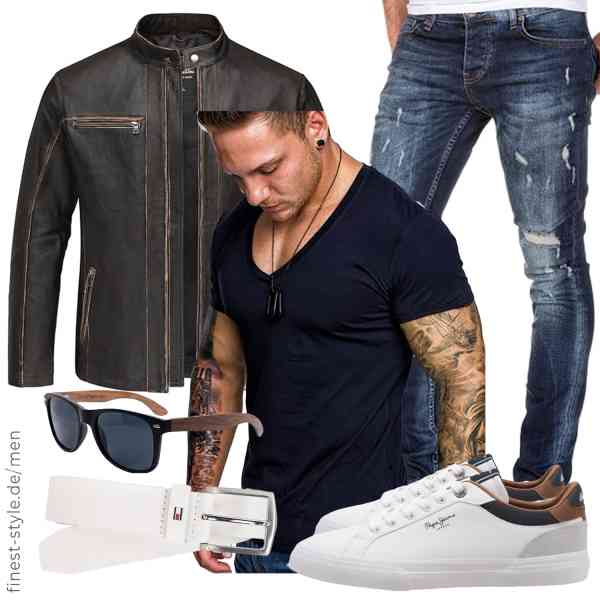 Top herren-Outfit im Finest-Trend-Style für ein selbstbewusstes Modegefühl mit tollen Produkten von Amaci&Sons,Amaci&Sons,Amaci&Sons,Tommy Hilfiger,Holzwurm,Pepe Jeans