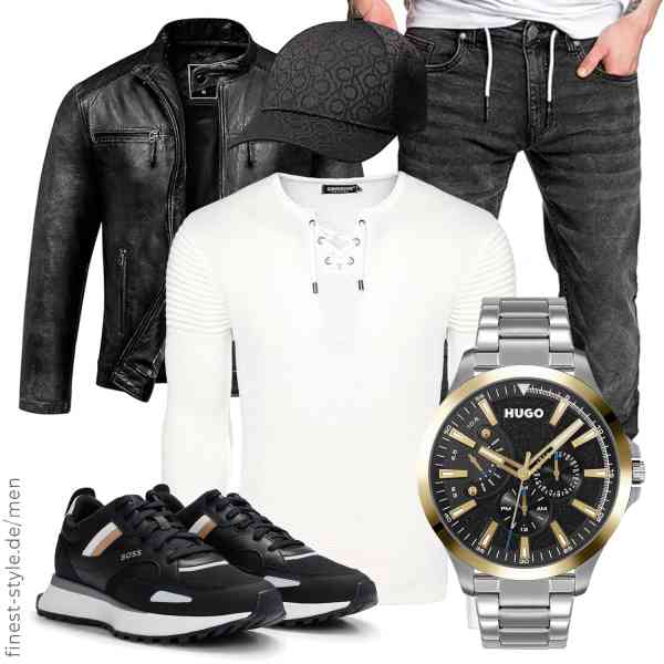 Top herren-Outfit im Finest-Trend-Style für ein selbstbewusstes Modegefühl mit tollen Produkten von Amaci&Sons,Carisma,Amaci&Sons,HUGO,Calvin Klein,BOSS