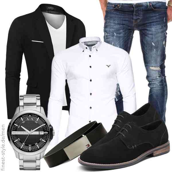 Top herren-Outfit im Finest-Trend-Style für ein selbstbewusstes Modegefühl mit tollen Produkten von COOFANDY,Kayhan,Amaci&Sons,Armani Exchange,Tommy Hilfiger,Bruno Marc