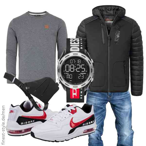 Top herren-Outfit im Finest-Trend-Style für ein selbstbewusstes Modegefühl mit tollen Produkten von Geographical Norway,Amaci&Sons,Amaci&Sons,Diesel,Ovecat,Nike