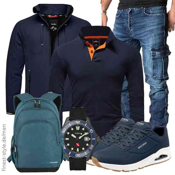 Top herren-Outfit im Finest-Trend-Style für ein selbstbewusstes Modegefühl mit tollen Produkten von Amaci&Sons,REPUBLIX,REPUBLIX,Timex,Travelite,Skechers