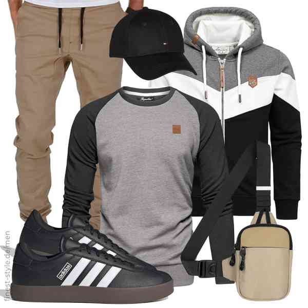 Top herren-Outfit im Finest-Trend-Style für ein selbstbewusstes Modegefühl mit tollen Produkten von Amaci&Sons,REPUBLIX,REPUBLIX,Long Keeper,Tommy Hilfiger,adidas