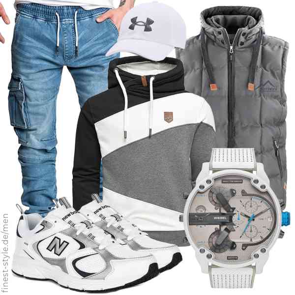 Top herren-Outfit im Finest-Trend-Style für ein selbstbewusstes Modegefühl mit tollen Produkten von normani,Amaci&Sons,Amaci&Sons,Diesel,Under Armour,New Balance