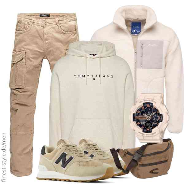 Top herren-Outfit im Finest-Trend-Style für ein selbstbewusstes Modegefühl mit tollen Produkten von Tommy Jeans,Amaci&Sons,REPUBLIX,Casio,camel active,New Balance