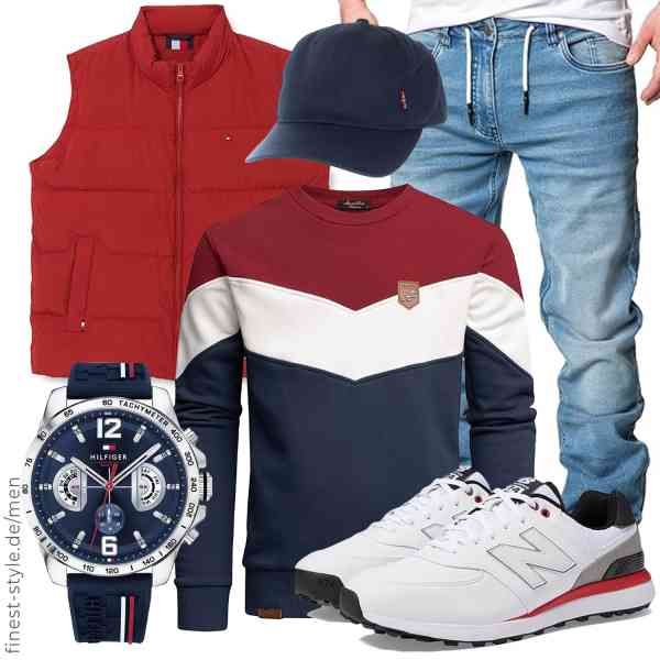 Top herren-Outfit im Finest-Trend-Style für ein selbstbewusstes Modegefühl mit tollen Produkten von Tommy Hilfiger,Amaci&Sons,Amaci&Sons,Tommy Hilfiger,Levi\'s,New Balance