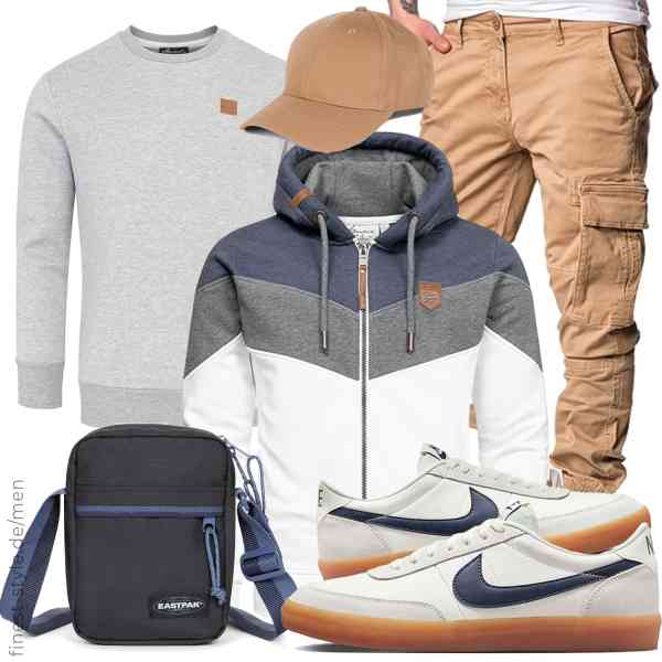 Top herren-Outfit im Finest-Trend-Style für ein selbstbewusstes Modegefühl mit tollen Produkten von Amaci&Sons,Amaci&Sons,REPUBLIX,EASTPAK,styleBREAKER,Nike