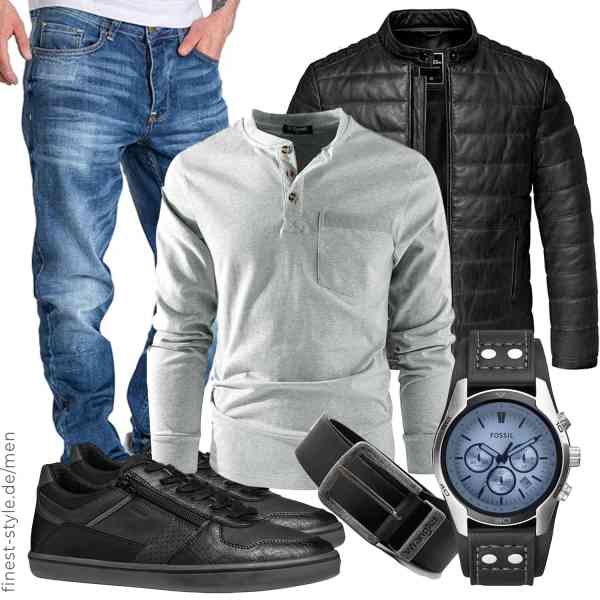 Top herren-Outfit im Finest-Trend-Style für ein selbstbewusstes Modegefühl mit tollen Produkten von Amaci&Sons,Mr.Stream,Amaci&Sons,Fossil,Wrangler,Geox