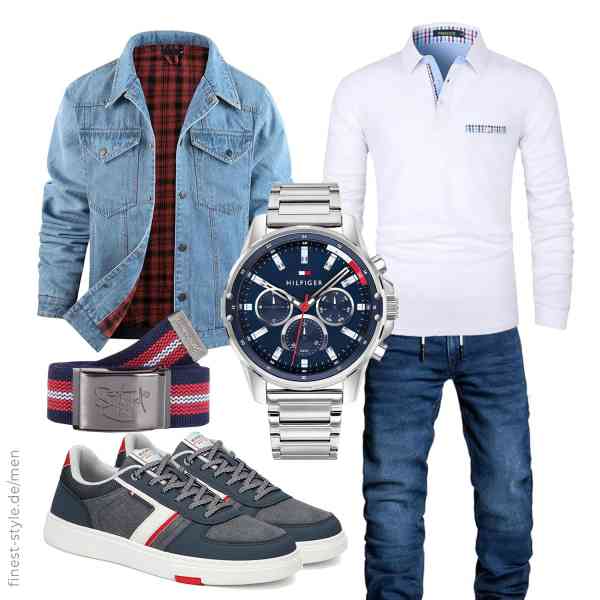 Top herren-Outfit im Finest-Trend-Style für ein selbstbewusstes Modegefühl mit tollen Produkten von Mr.Stream,VMSUCIJ,REPUBLIX,Tommy Hilfiger,2Stoned,DOBOLIN