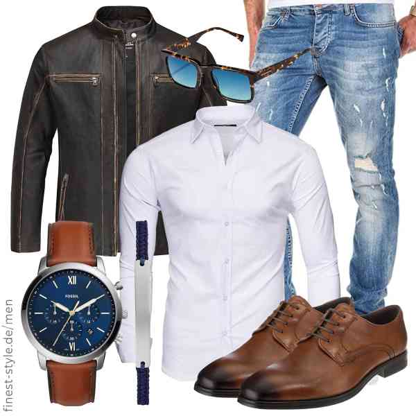 Top herren-Outfit im Finest-Trend-Style für ein selbstbewusstes Modegefühl mit tollen Produkten von Amaci&Sons,Kayhan,Amaci&Sons,Fossil,HAWKERS,ECCO