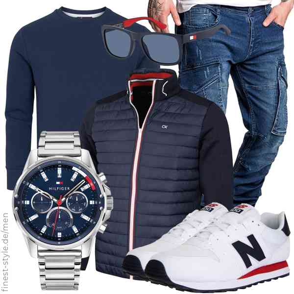 Top herren-Outfit im Finest-Trend-Style für ein selbstbewusstes Modegefühl mit tollen Produkten von Calvin Klein,Amaci&Sons,Amaci&Sons,Tommy Hilfiger,Tommy Hilfiger,New Balance