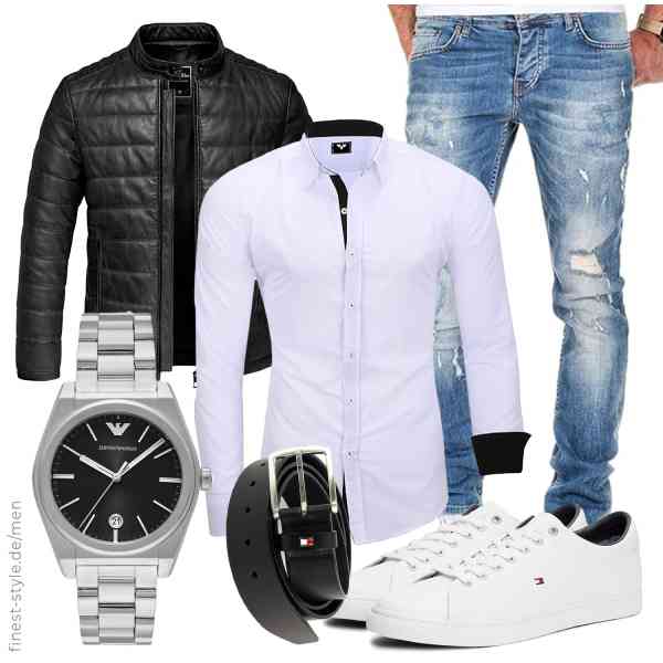 Top herren-Outfit im Finest-Trend-Style für ein selbstbewusstes Modegefühl mit tollen Produkten von Amaci&Sons,Kayhan,Amaci&Sons,Emporio Armani,Tommy Hilfiger,Tommy Hilfiger