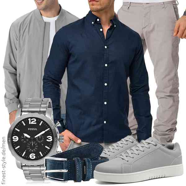 Top herren-Outfit im Finest-Trend-Style für ein selbstbewusstes Modegefühl mit tollen Produkten von Rdruko,Indicode,Amaci&Sons,Fossil,Navigare,ANALEAF