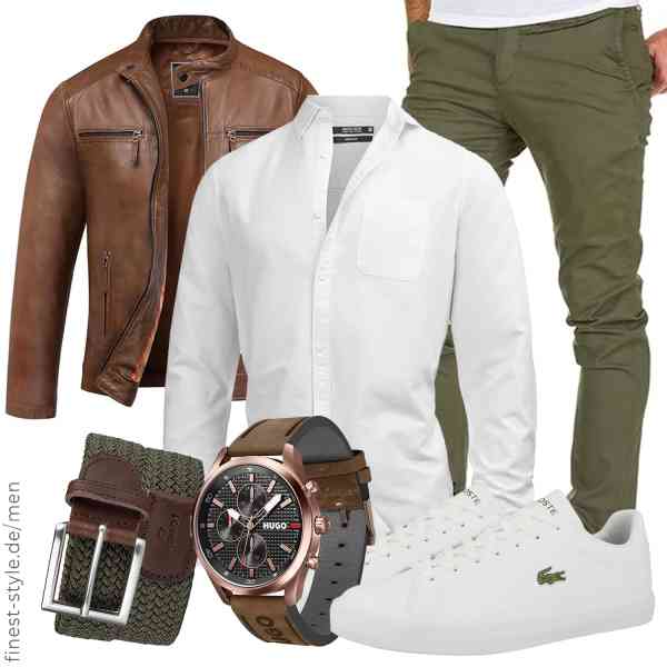 Top herren-Outfit im Finest-Trend-Style für ein selbstbewusstes Modegefühl mit tollen Produkten von Amaci&Sons,Indicode,Amaci&Sons,HUGO,Pierrot,Lacoste