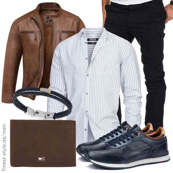 Top herren-Outfit im Finest-Trend-Style für ein selbstbewusstes Modegefühl mit tollen Produkten von Amaci&Sons,Indicode,Amaci&Sons,Fossil,Tommy Hilfiger,LLOYD