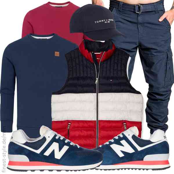 Top herren-Outfit im Finest-Trend-Style für ein selbstbewusstes Modegefühl mit tollen Produkten von Tommy Hilfiger,REPUBLIX,REPUBLIX,REPUBLIX,Tommy Hilfiger,New Balance