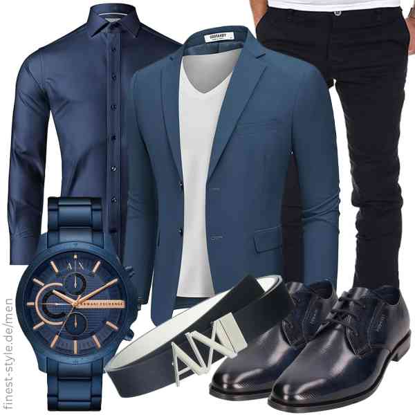 Top herren-Outfit im Finest-Trend-Style für ein selbstbewusstes Modegefühl mit tollen Produkten von COOFANDY,Vincenzo Boretti,Amaci&Sons,Armani Exchange,Armani Exchange,bugatti