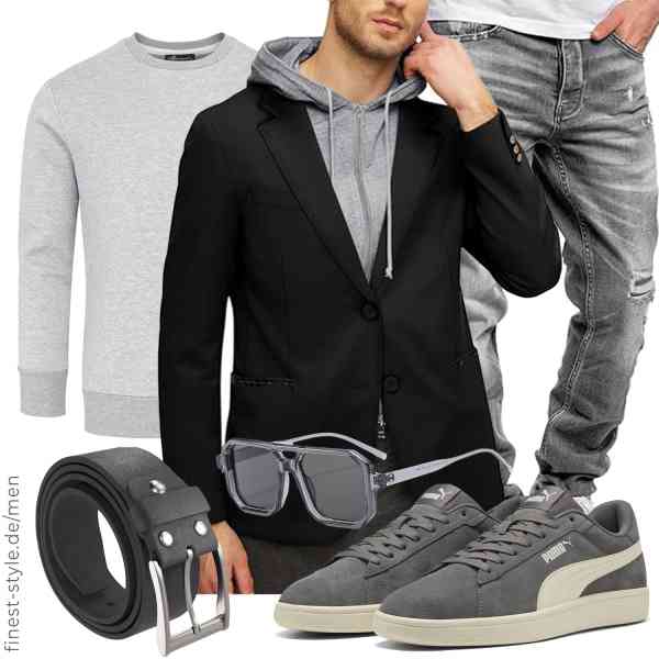 Top herren-Outfit im Finest-Trend-Style für ein selbstbewusstes Modegefühl mit tollen Produkten von ORANDESIGNE,Amaci&Sons,Amaci&Sons,H&H,Long Keeper,PUMA