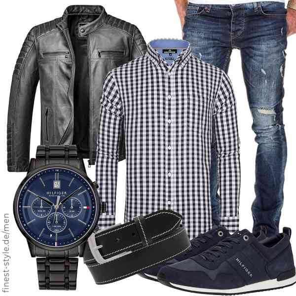 Top herren-Outfit im Finest-Trend-Style für ein selbstbewusstes Modegefühl mit tollen Produkten von Amaci&Sons,J.VER,Amaci&Sons,Tommy Hilfiger,AnnaMatoni,Tommy Hilfiger