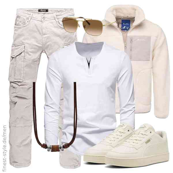 Top herren-Outfit im Finest-Trend-Style für ein selbstbewusstes Modegefühl mit tollen Produkten von Amaci&Sons,Meilicloth,REPUBLIX,Fossil,Ray-Ban,PUMA