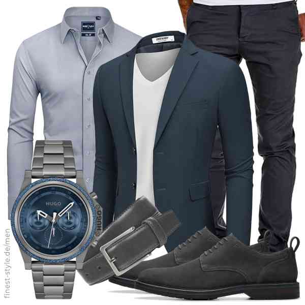 Top herren-Outfit im Finest-Trend-Style für ein selbstbewusstes Modegefühl mit tollen Produkten von COOFANDY,DEMEANOR,Amaci&Sons,HUGO,LINDENMANN,Clarks