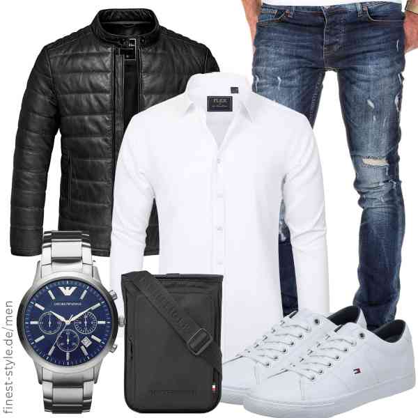 Top herren-Outfit im Finest-Trend-Style für ein selbstbewusstes Modegefühl mit tollen Produkten von Amaci&Sons,J.VER,Amaci&Sons,Emporio Armani,Tommy Hilfiger,Tommy Hilfiger