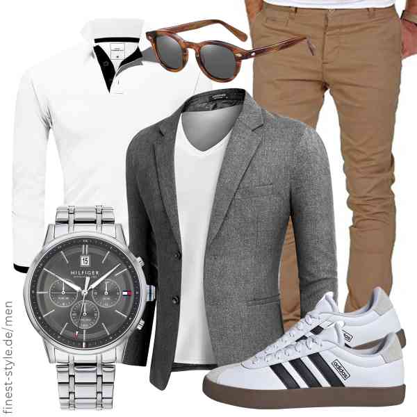 Top herren-Outfit im Finest-Trend-Style für ein selbstbewusstes Modegefühl mit tollen Produkten von COOFANDY,Amaci&Sons,Amaci&Sons,Tommy Hilfiger,SHEEN KELLY,adidas