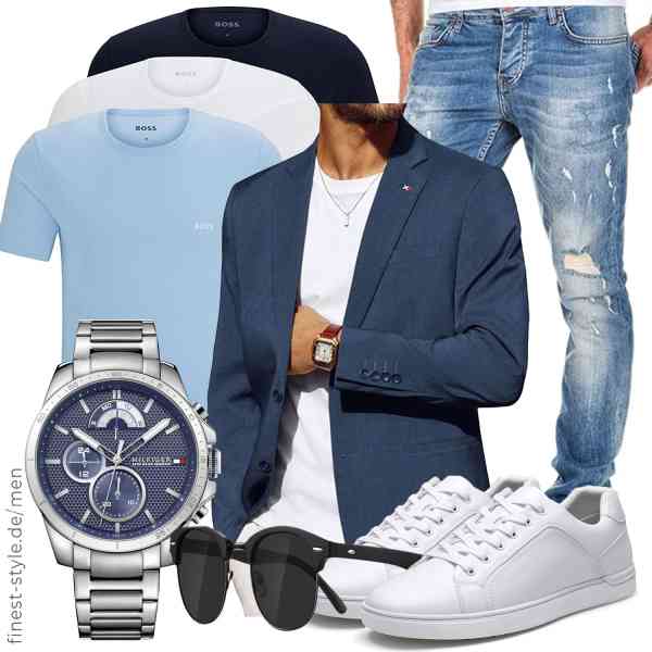 Top herren-Outfit im Finest-Trend-Style für ein selbstbewusstes Modegefühl mit tollen Produkten von PJ PAUL JONES,BOSS,Amaci&Sons,Tommy Hilfiger,Occhsouo,Bruno Marc