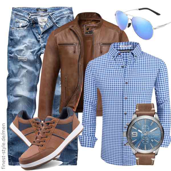 Top herren-Outfit im Finest-Trend-Style für ein selbstbewusstes Modegefühl mit tollen Produkten von Amaci&Sons,Alex Vando,REPUBLIX,Diesel,MXNXEU,LANGDU