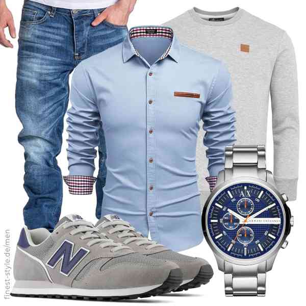 Top herren-Outfit im Finest-Trend-Style für ein selbstbewusstes Modegefühl mit tollen Produkten von Amaci&Sons,COOFANDY,Amaci&Sons,Armani Exchange,New Balance