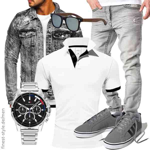 Top herren-Outfit im Finest-Trend-Style für ein selbstbewusstes Modegefühl mit tollen Produkten von BOLF,REPUBLIX,Amaci&Sons,Tommy Hilfiger,GOWOOD,adidas