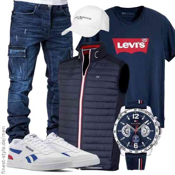 Top herren-Outfit im Finest-Trend-Style für ein selbstbewusstes Modegefühl mit tollen Produkten von Calvin Klein,Levi's,Amaci&Sons,Tommy Hilfiger,Tommy Hilfiger,Reebok