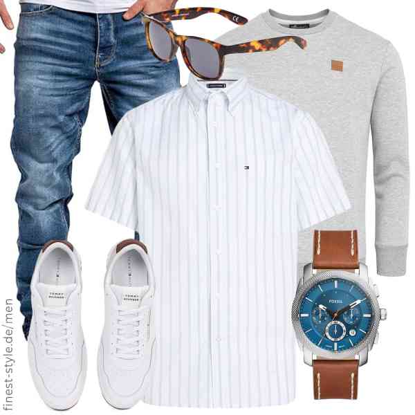Top herren-Outfit im Finest-Trend-Style für ein selbstbewusstes Modegefühl mit tollen Produkten von Amaci&Sons,Tommy Hilfiger,Amaci&Sons,Fossil,Vans,Tommy Hilfiger