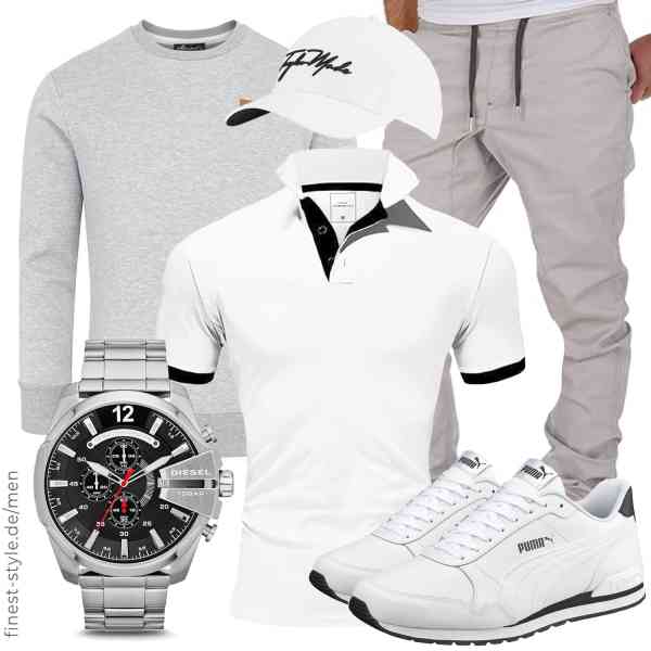 Top herren-Outfit im Finest-Trend-Style für ein selbstbewusstes Modegefühl mit tollen Produkten von Amaci&Sons,Amaci&Sons,Amaci&Sons,Diesel,TaylorMade,PUMA