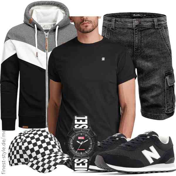 Top herren-Outfit im Finest-Trend-Style für ein selbstbewusstes Modegefühl mit tollen Produkten von Amaci&Sons,G-STAR RAW,Amaci&Sons,Diesel,YUECIBAI,New Balance