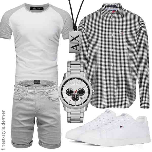 Top herren-Outfit im Finest-Trend-Style für ein selbstbewusstes Modegefühl mit tollen Produkten von Tommy Jeans,Amaci&Sons,Amaci&Sons,Armani Exchange,Armani Exchange,Tommy Hilfiger