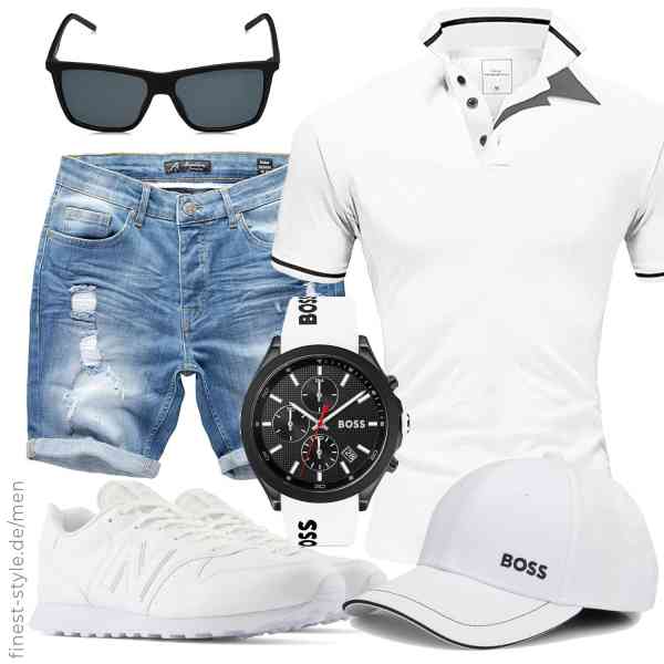 Top herren-Outfit im Finest-Trend-Style für ein selbstbewusstes Modegefühl mit tollen Produkten von Amaci&Sons,Amaci&Sons,BOSS,BOSS,Polaroid,New Balance