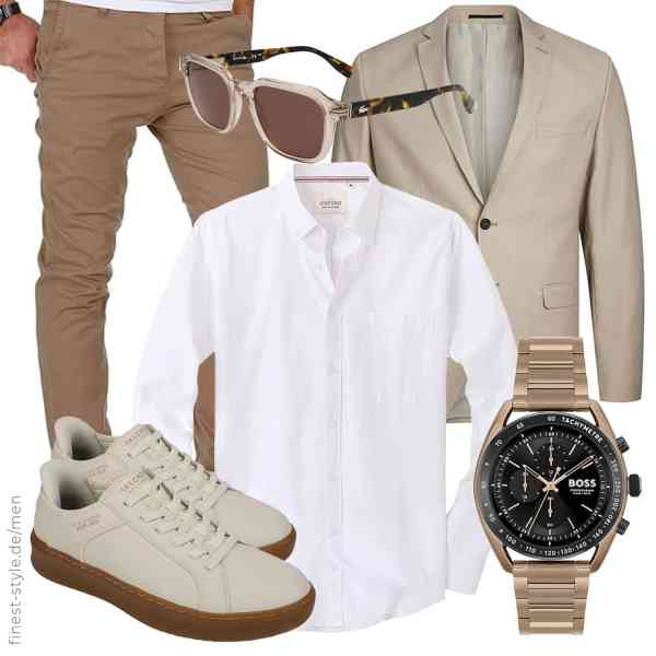 Top herren-Outfit im Finest-Trend-Style für ein selbstbewusstes Modegefühl mit tollen Produkten von JACK & JONES,J.VER,Amaci&Sons,BOSS,Lacoste,Skechers