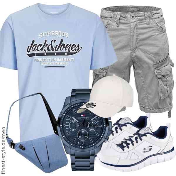 Top herren-Outfit im Finest-Trend-Style für ein selbstbewusstes Modegefühl mit tollen Produkten von JACK & JONES,Amaci&Sons,Tommy Hilfiger,Ovecat,Artexia,Skechers