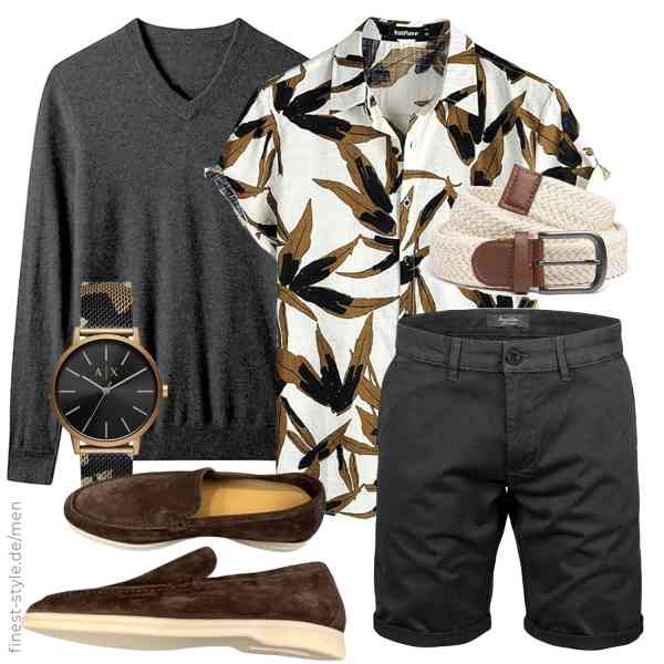 Top herren-Outfit im Finest-Trend-Style für ein selbstbewusstes Modegefühl mit tollen Produkten von ZHILI,VATPAVE,Amaci&Sons,Armani Exchange,Amaci&Sons,WAMIZEU