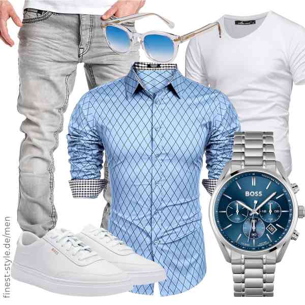 Top herren-Outfit im Finest-Trend-Style für ein selbstbewusstes Modegefühl mit tollen Produkten von COOFANDY,Amaci&Sons,Amaci&Sons,BOSS,X-LAB,BOSS