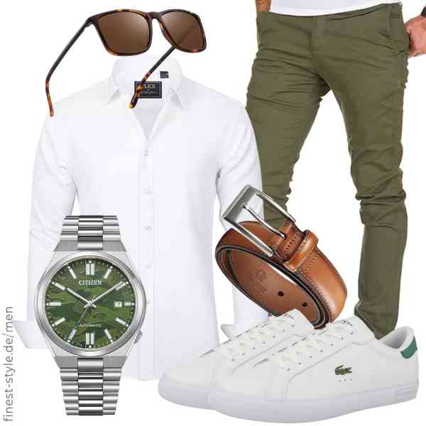 Top herren-Outfit im Finest-Trend-Style für ein selbstbewusstes Modegefühl mit tollen Produkten von J.VER,Amaci&Sons,CHAOREN,Citizen,JIM HALO,Lacoste