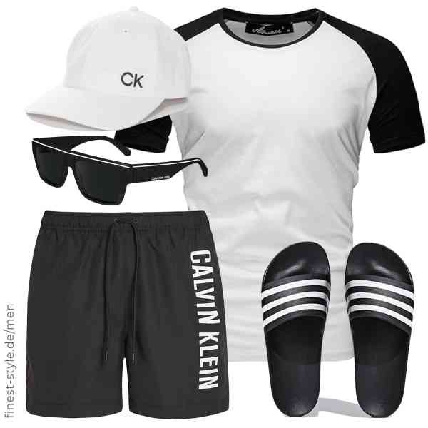 Top herren-Outfit im Finest-Trend-Style für ein selbstbewusstes Modegefühl mit tollen Produkten von ,Calvin Klein,Calvin Klein,Calvin Klein,adidas